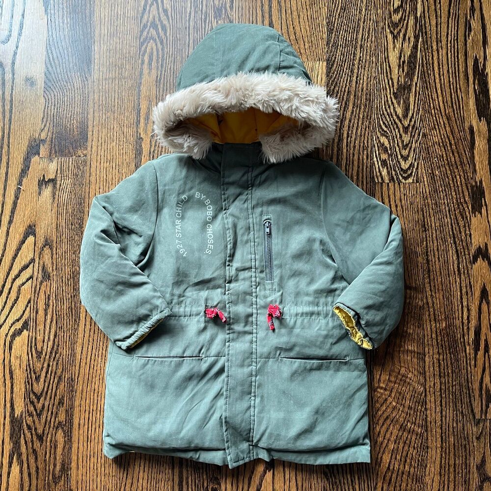 Bobo Choses Reversible All Over Stars Hooded Anorak (2-3Y)